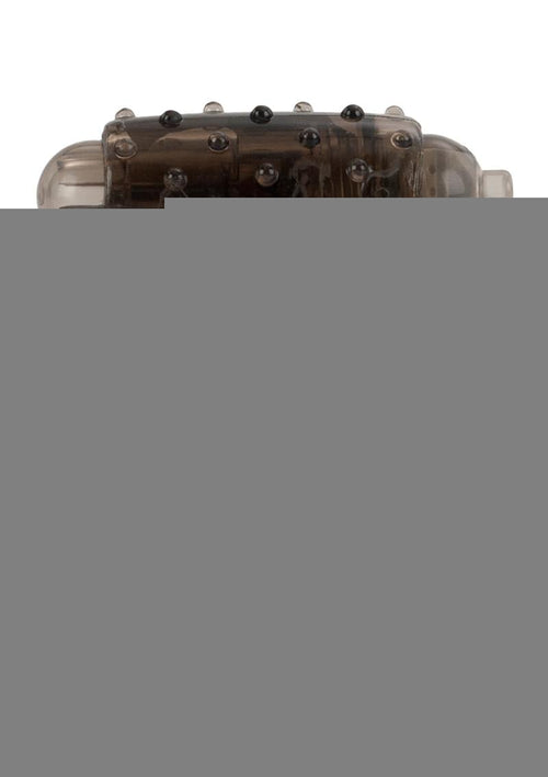 Load image 1 in gallery view. Colt Vibrating Stud Cock Ring - Black/Smoke