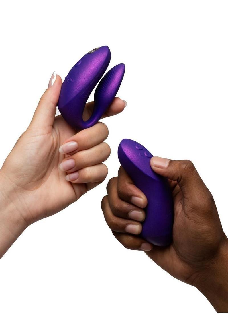 We-Vibe Chorus Rechargeable Silicone Couples Vibrator with Remote Control - Cosmic We-Vibe